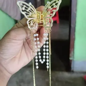 Fairy Butterfly Tassel Hair Clip